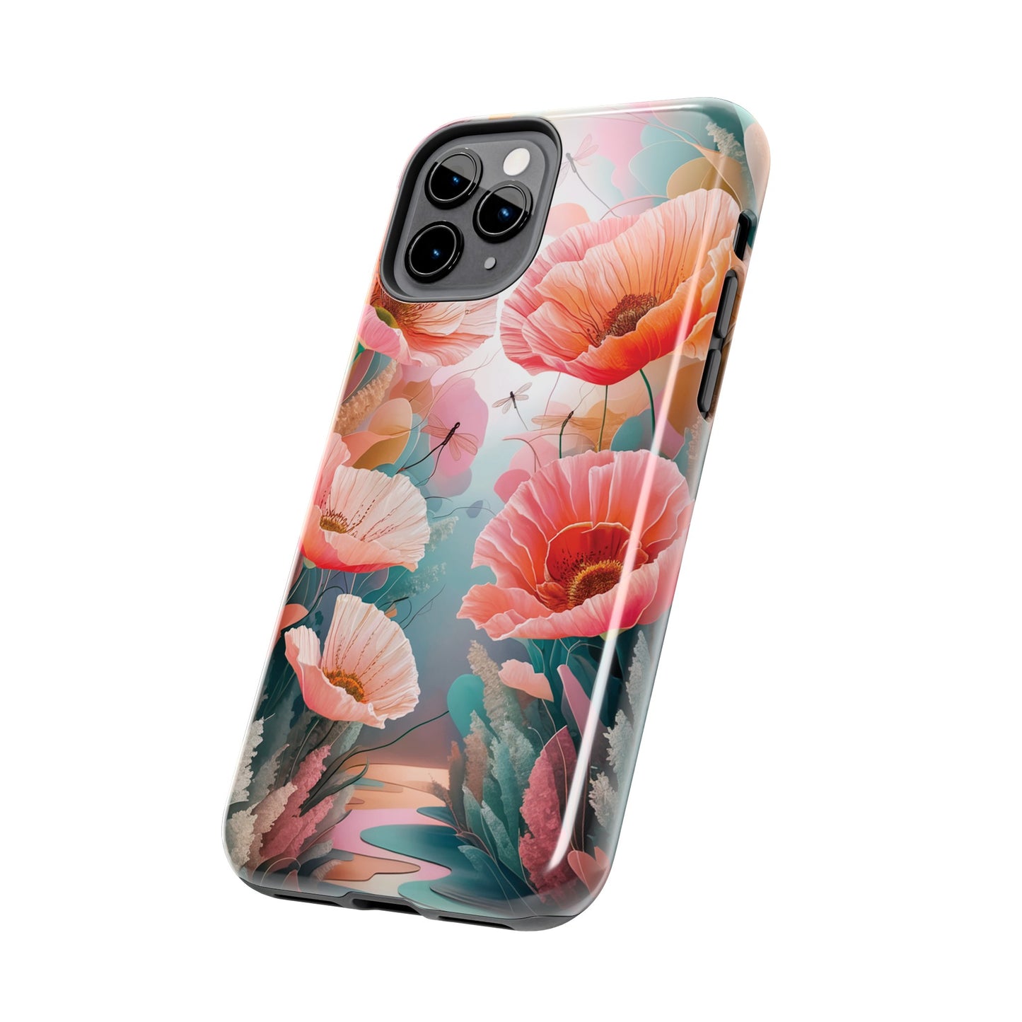 Whimsical Wings and Petal Whispers - Tough Phone Cases