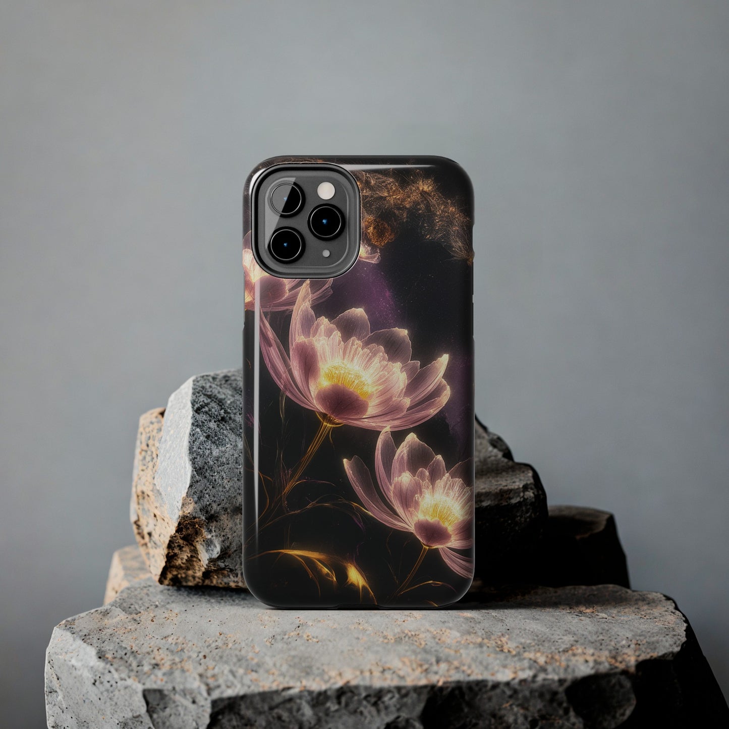 Night Lotus Glow - Tough Phone Cases