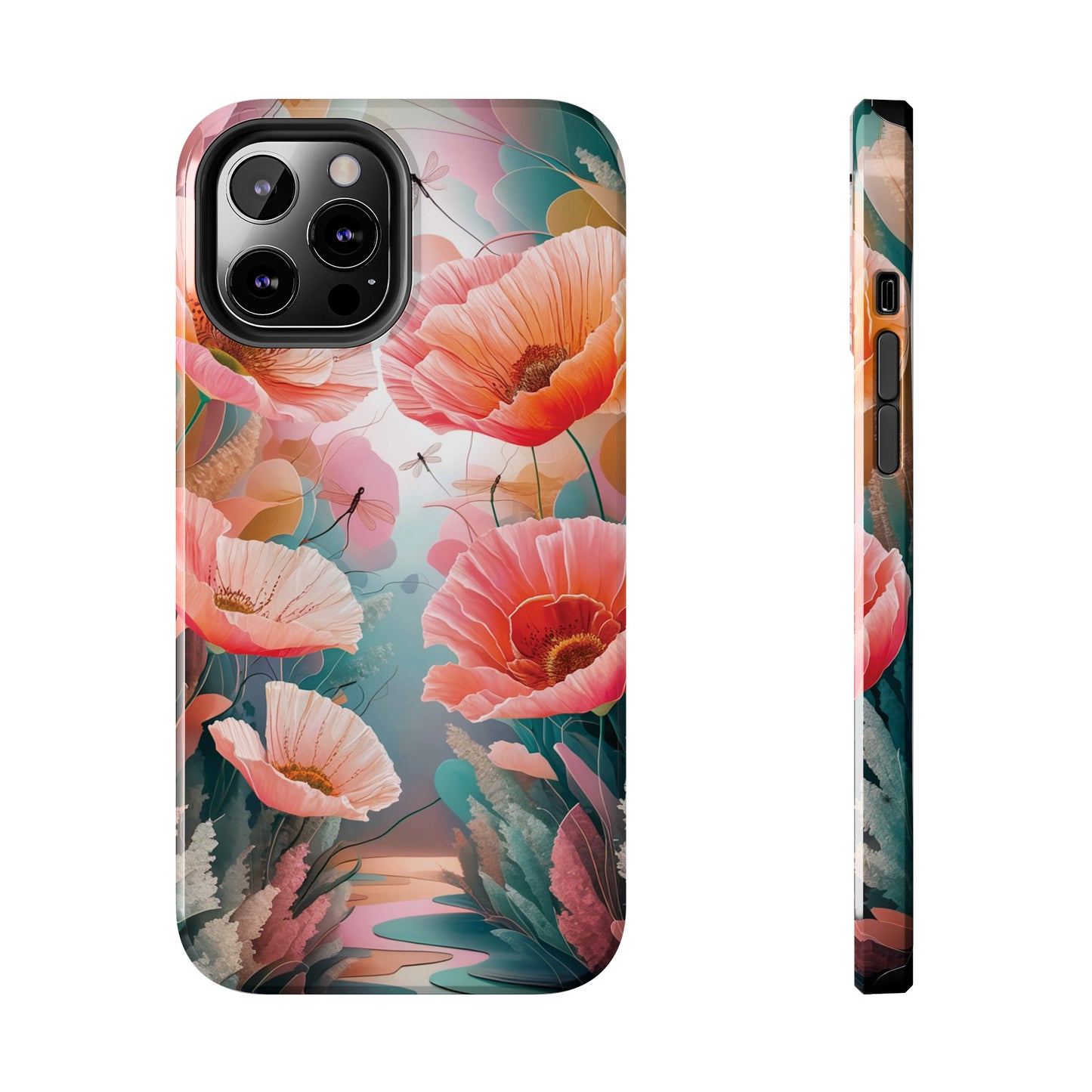 Whimsical Wings and Petal Whispers - Tough Phone Cases