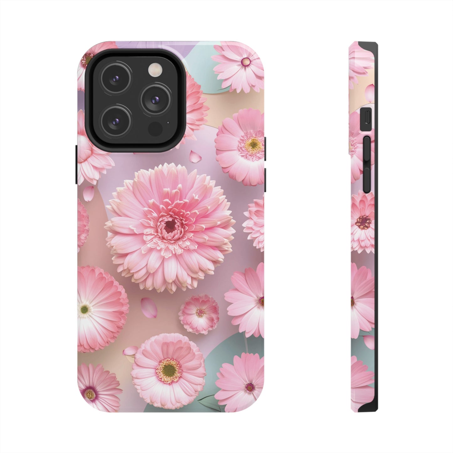 Pink Floral Bliss - Tough Phone Cases