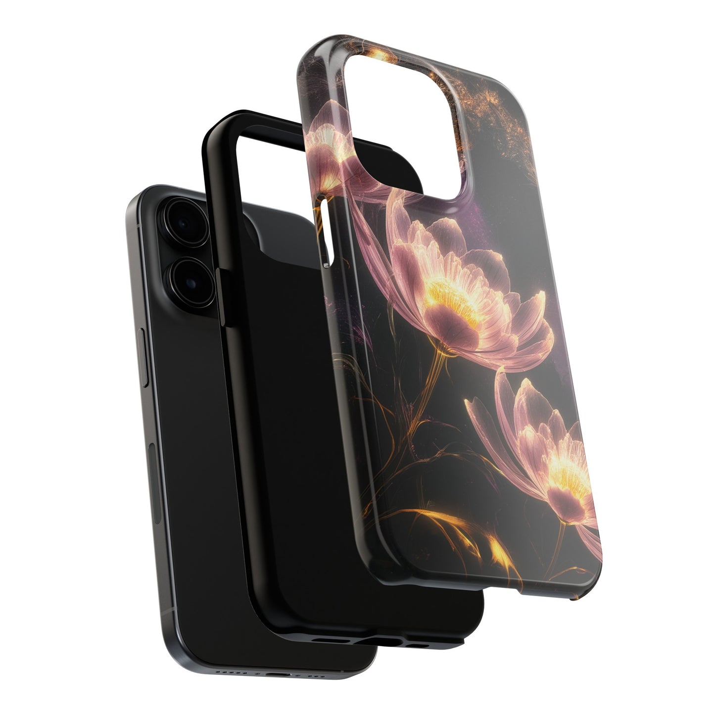 Night Lotus Glow - Tough Phone Cases