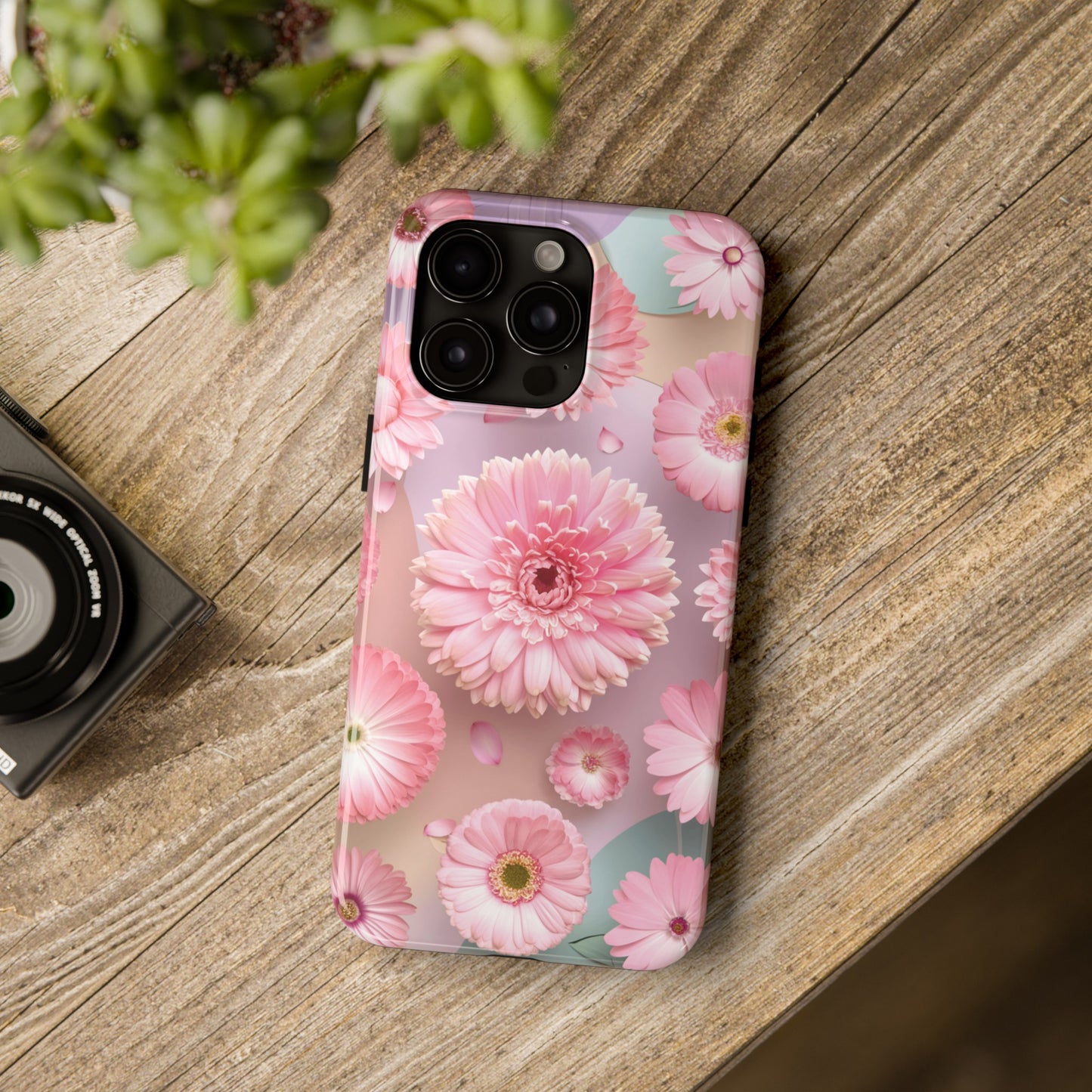 Pink Floral Bliss - Tough Phone Cases