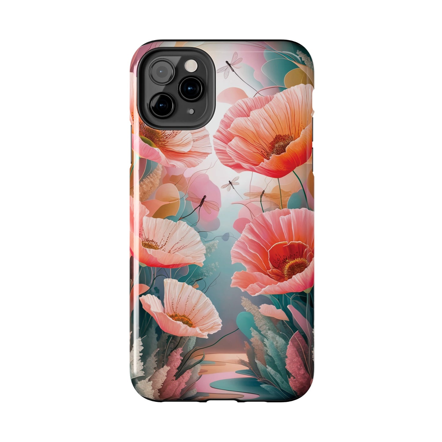 Whimsical Wings and Petal Whispers - Tough Phone Cases