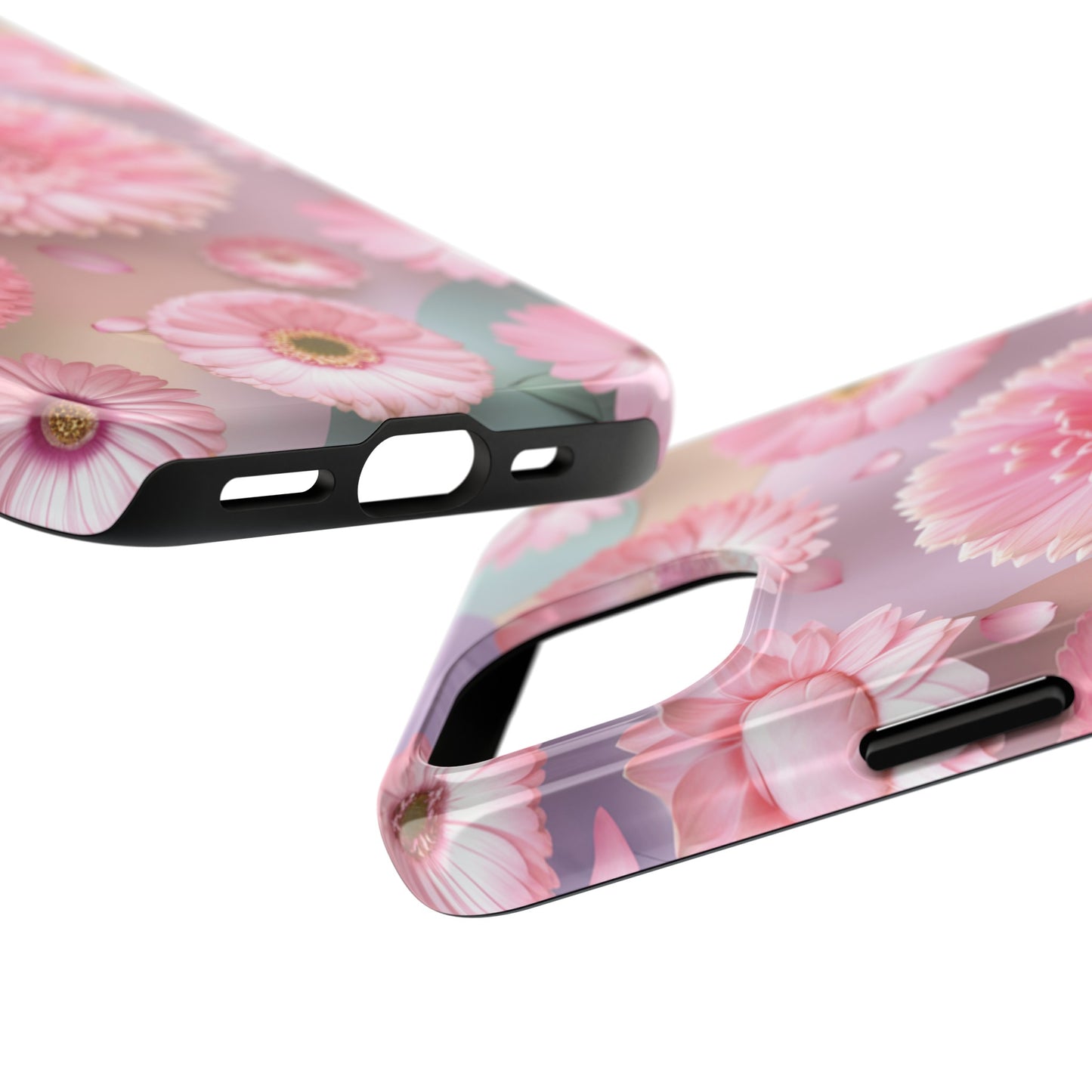 Pink Floral Bliss - Tough Phone Cases
