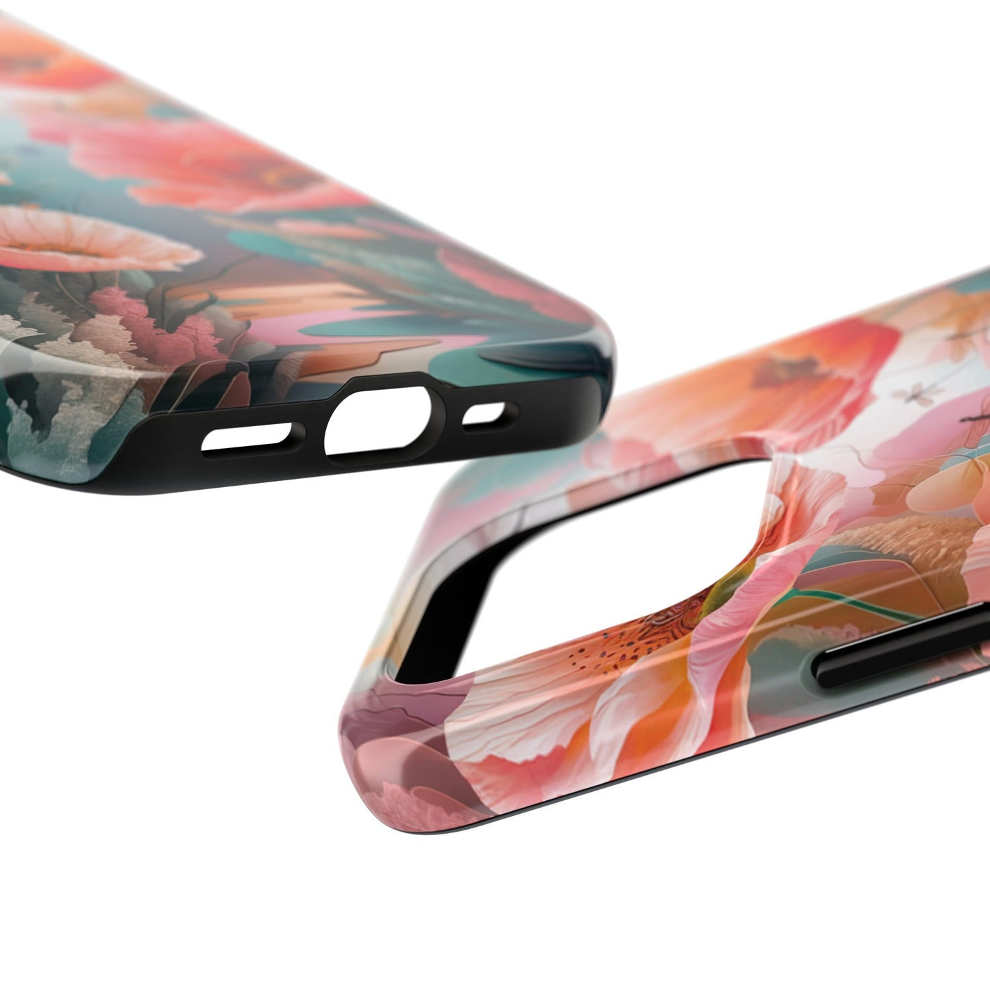 Whimsical Wings and Petal Whispers - Tough Phone Cases