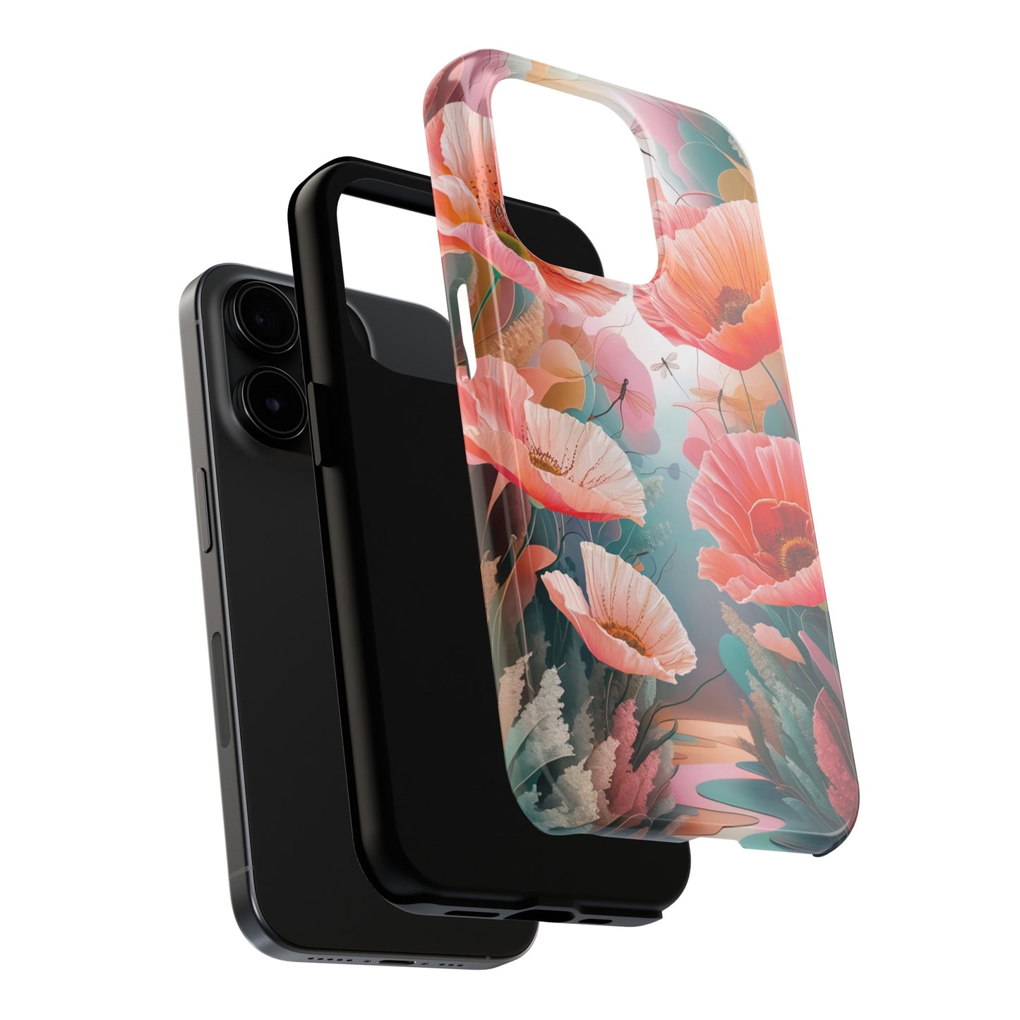 Whimsical Wings and Petal Whispers - Tough Phone Cases