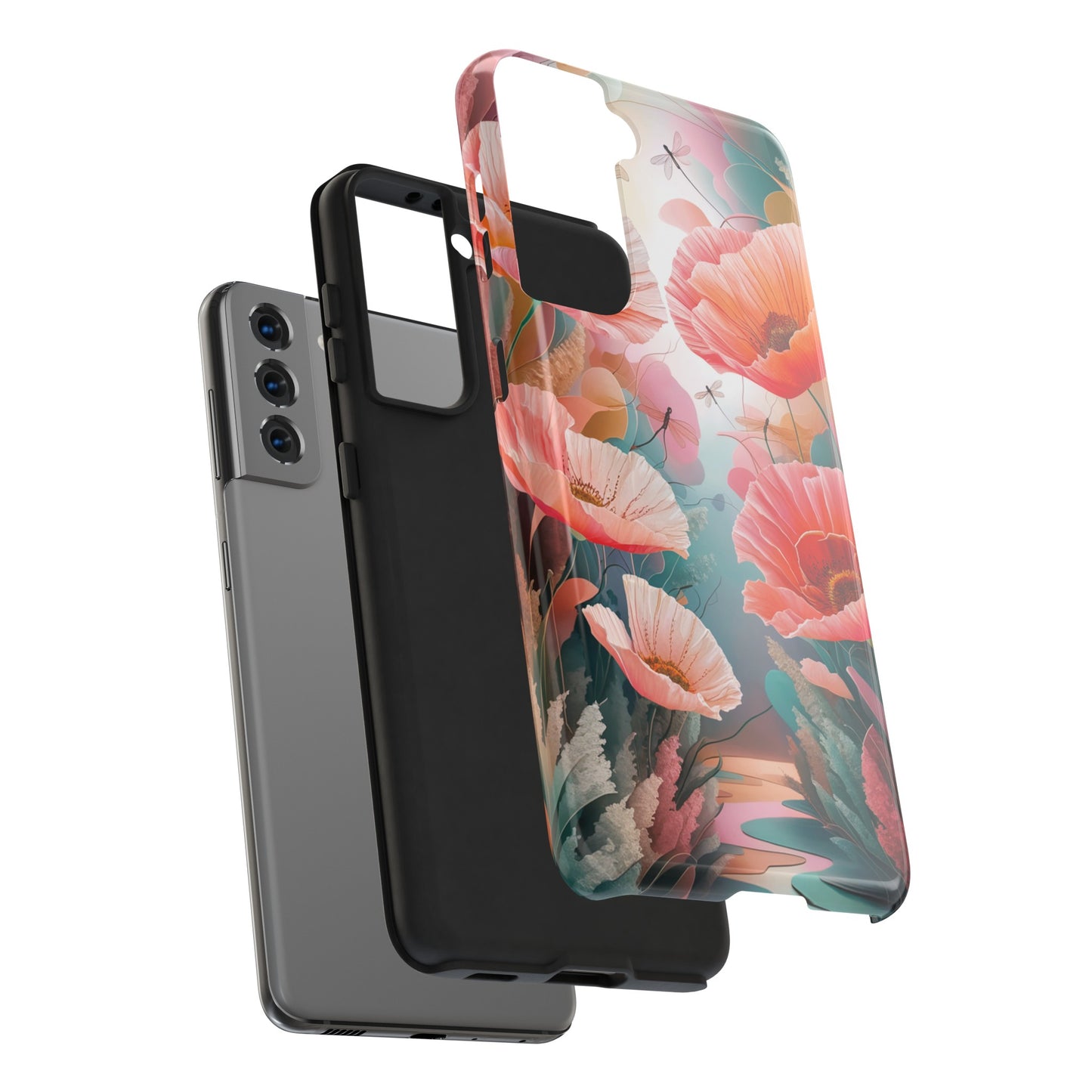 Whimsical Wings and Petal Whispers - Tough Phone Cases