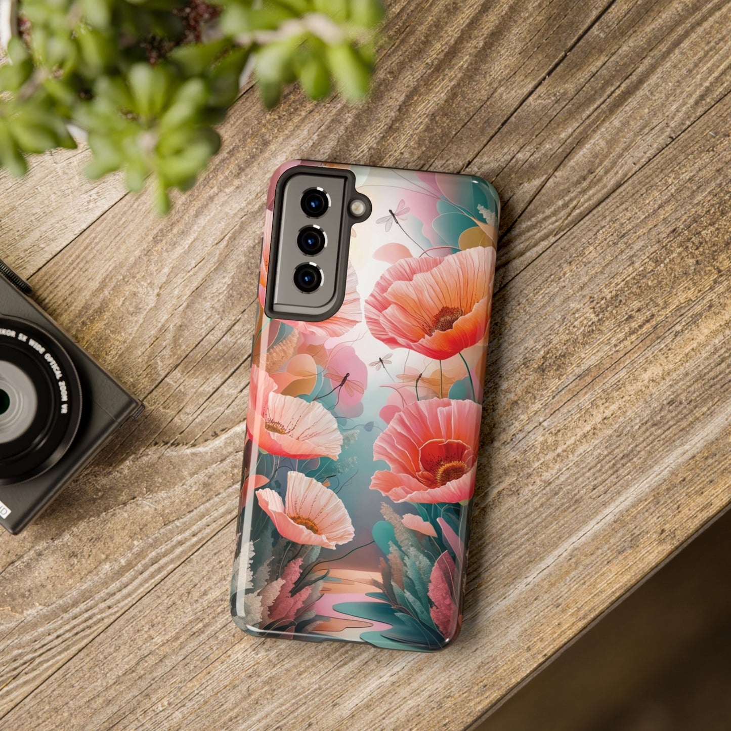 Whimsical Wings and Petal Whispers - Tough Phone Cases