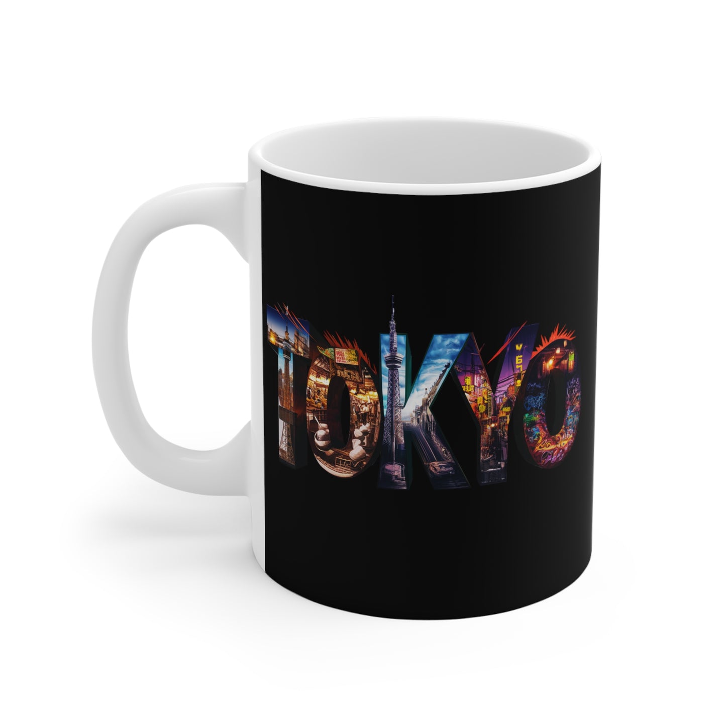"Tokyo" in Black - Mug 11oz