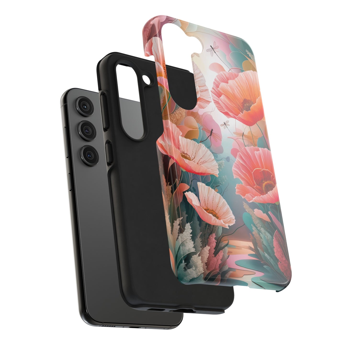Whimsical Wings and Petal Whispers - Tough Phone Cases