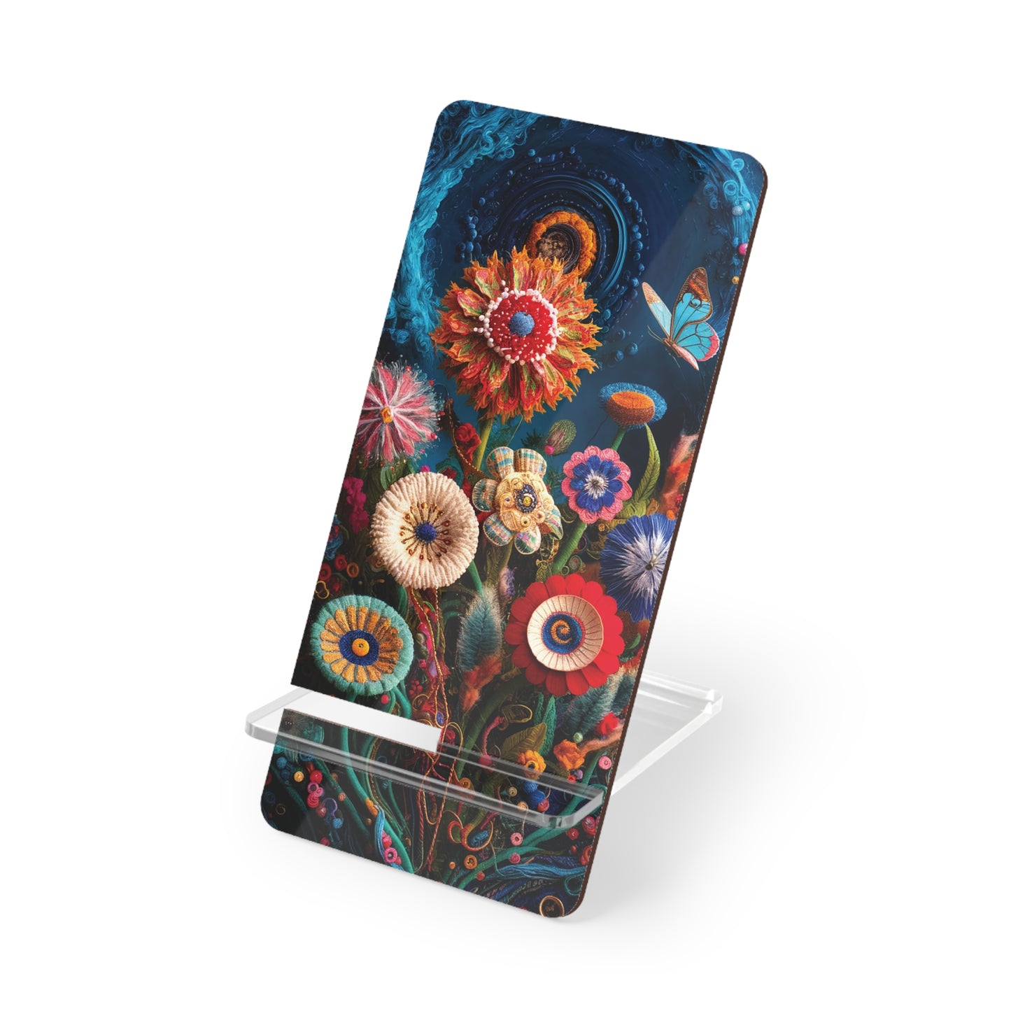 Floral Bloom: Art and Sewing Materials - Display Stand for Smartphones