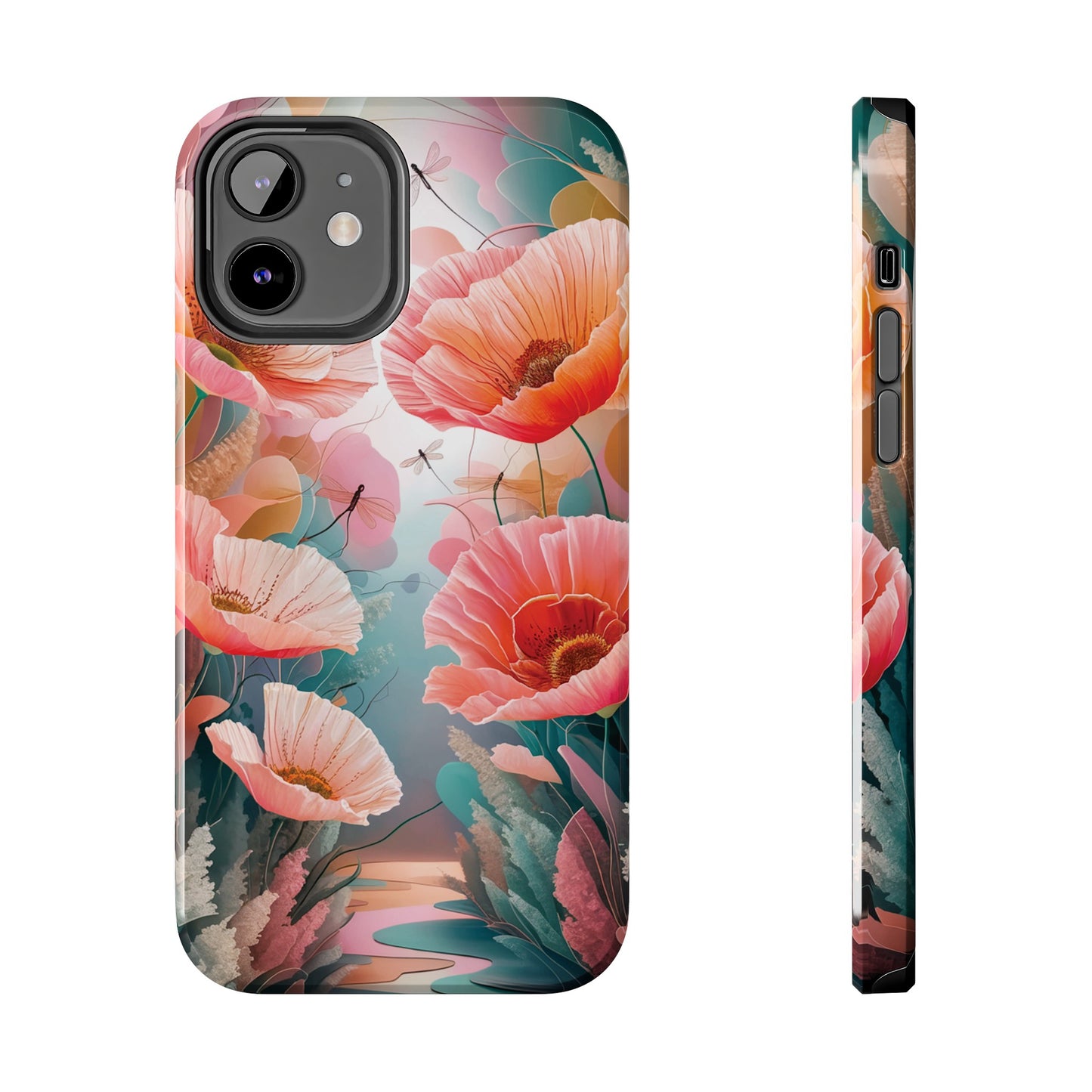 Whimsical Wings and Petal Whispers - Tough Phone Cases