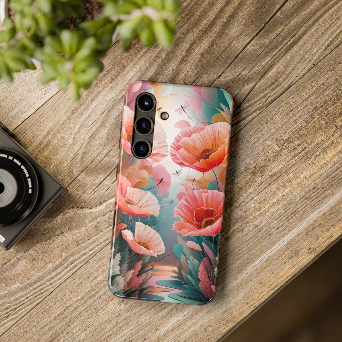 Whimsical Wings and Petal Whispers - Tough Phone Cases