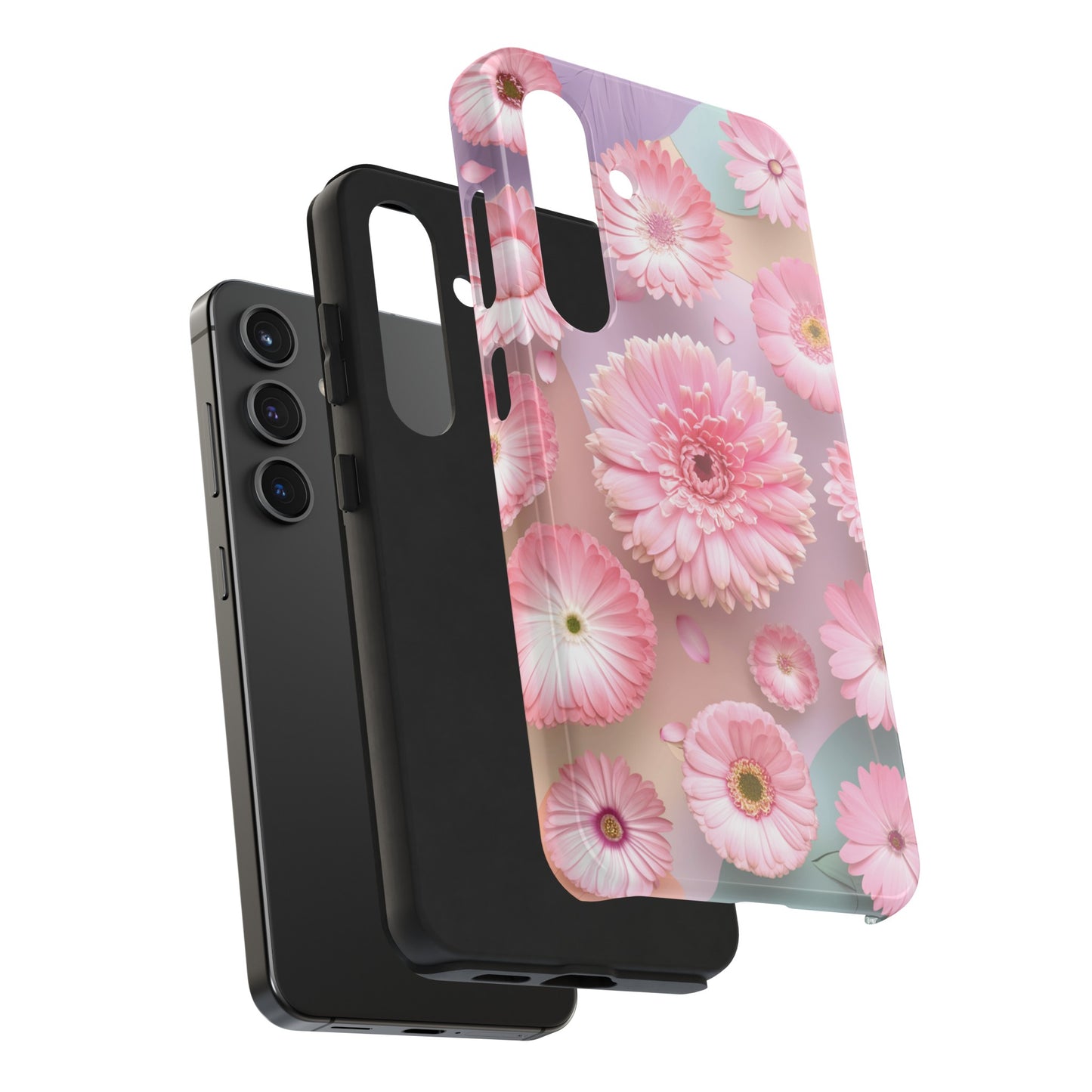 Pink Floral Bliss - Tough Phone Cases