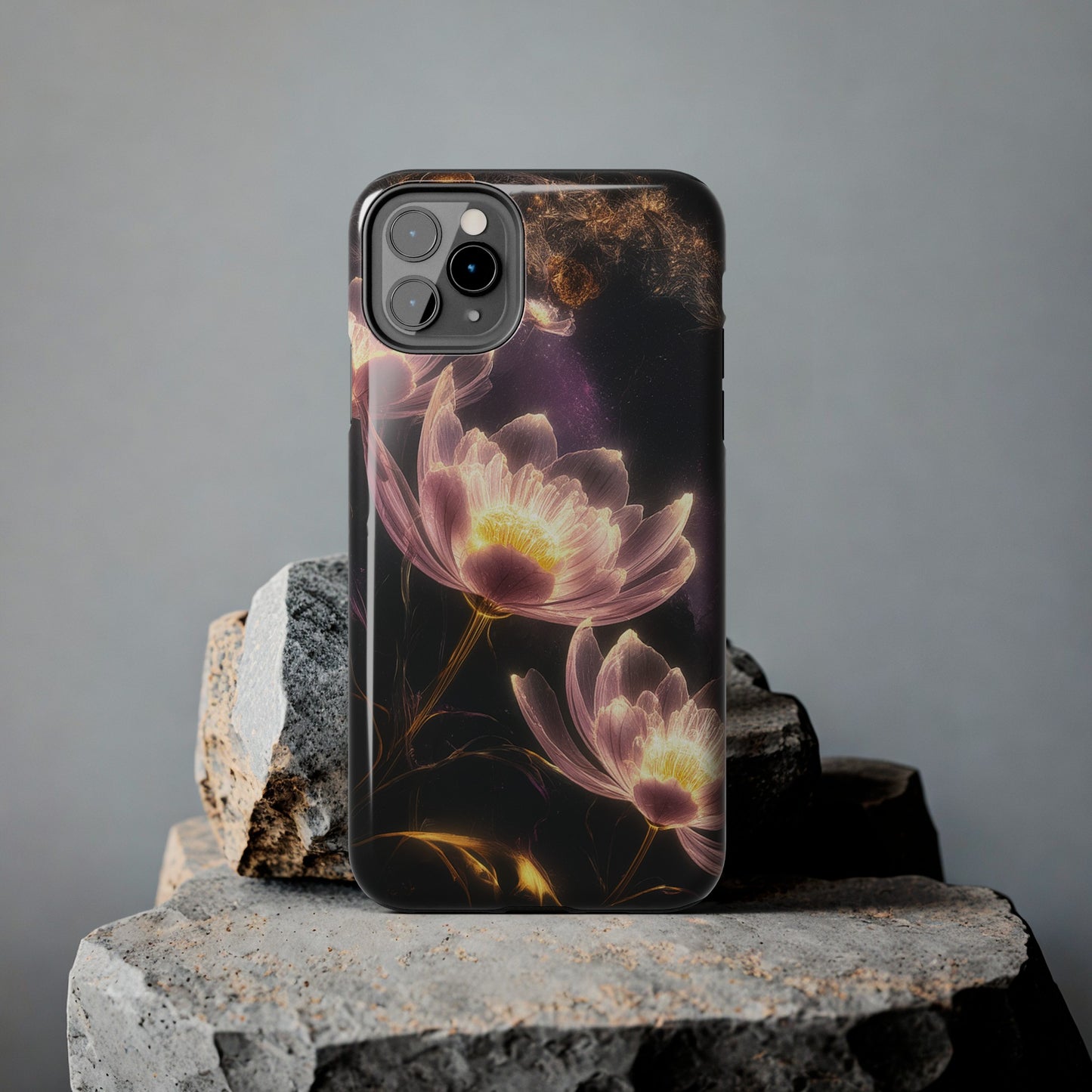 Night Lotus Glow - Tough Phone Cases
