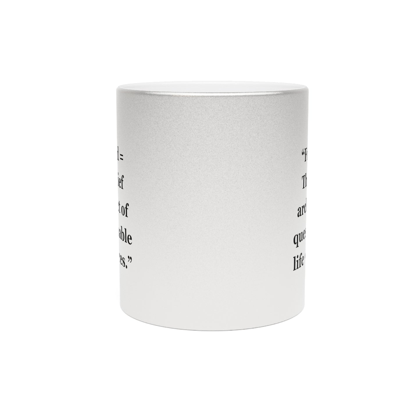 "Friend = The chief architect of questionable life choices" - Metallic Mug (Silver\Gold)