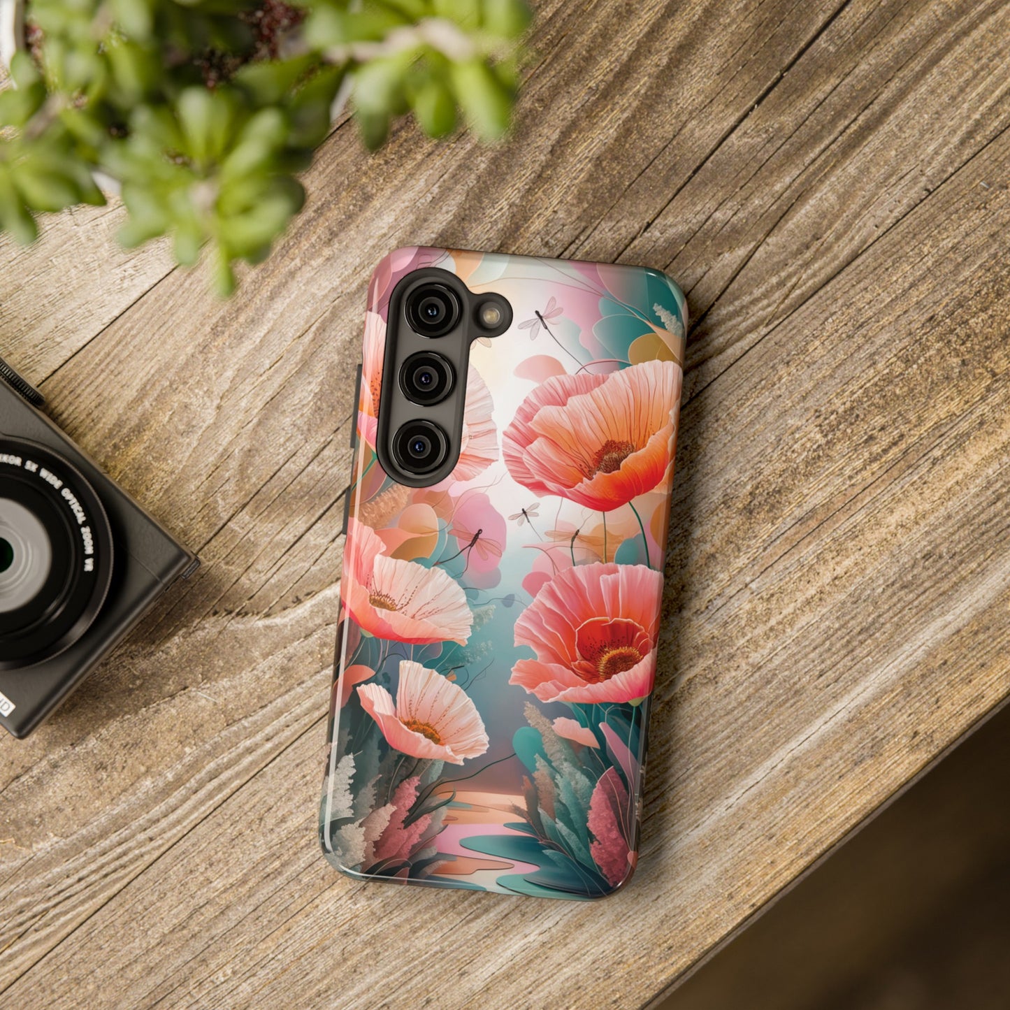 Whimsical Wings and Petal Whispers - Tough Phone Cases