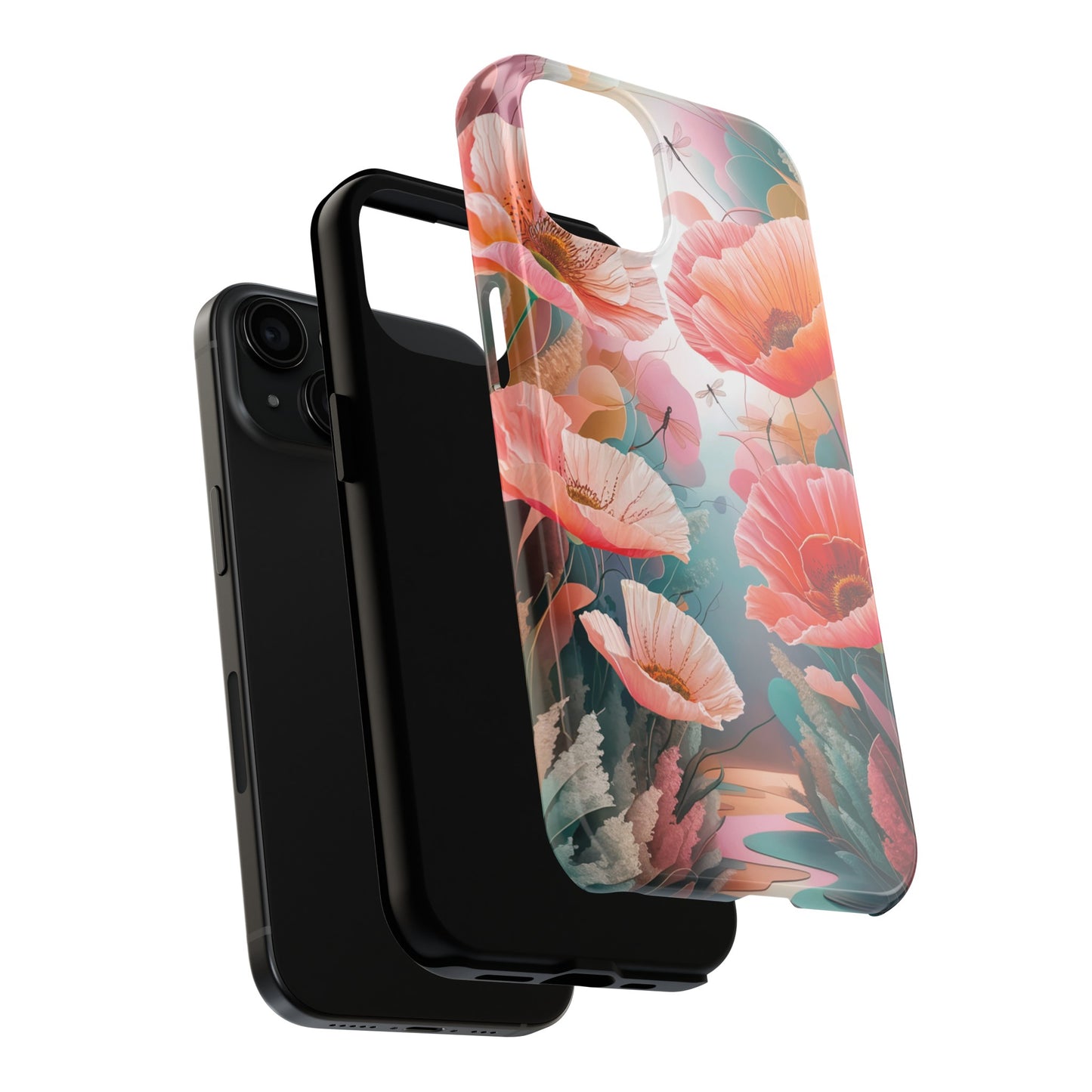 Whimsical Wings and Petal Whispers - Tough Phone Cases