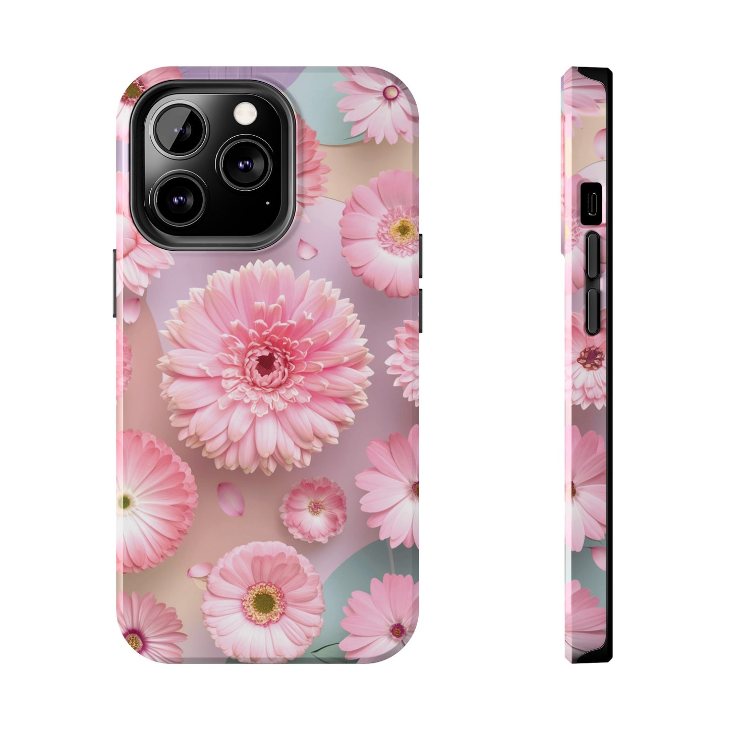 Pink Floral Bliss - Tough Phone Cases