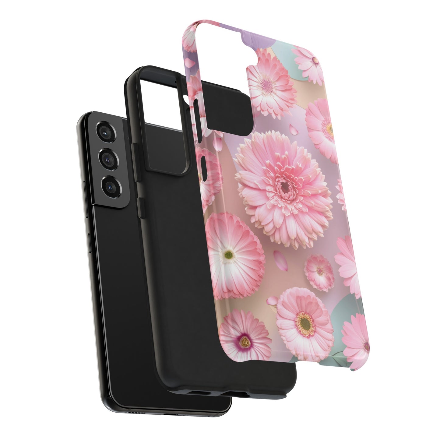 Pink Floral Bliss - Tough Phone Cases