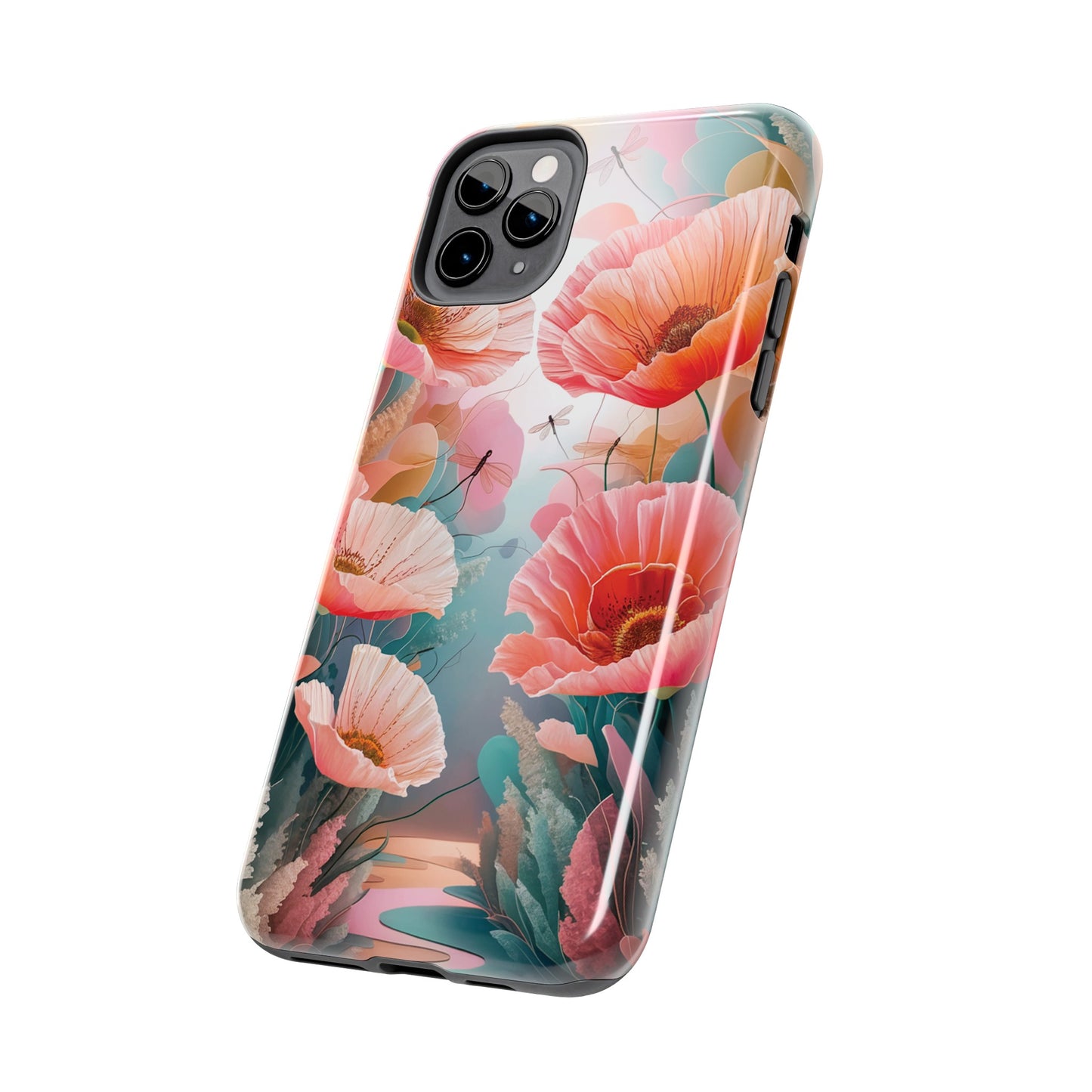 Whimsical Wings and Petal Whispers - Tough Phone Cases