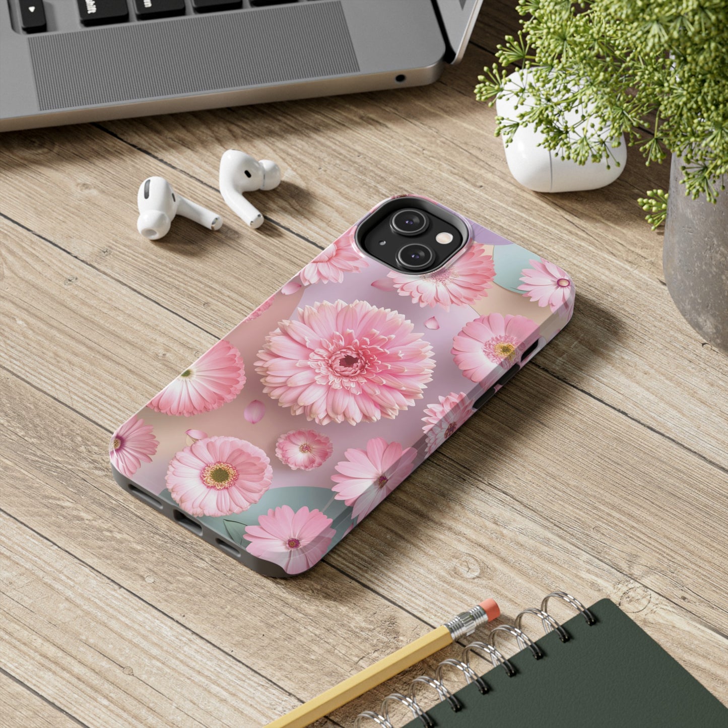 Pink Floral Bliss - Tough Phone Cases