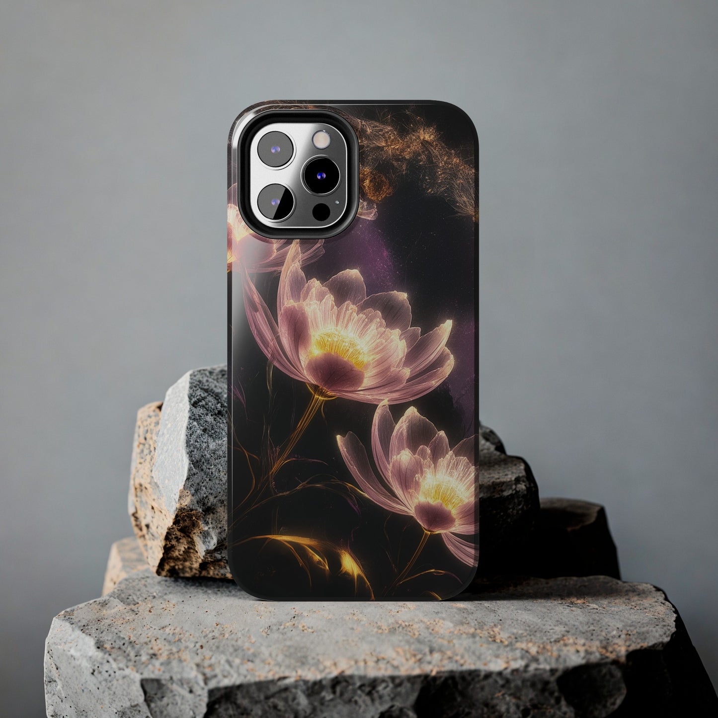 Night Lotus Glow - Tough Phone Cases