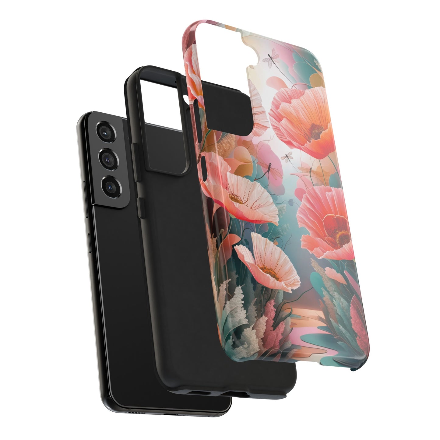 Whimsical Wings and Petal Whispers - Tough Phone Cases