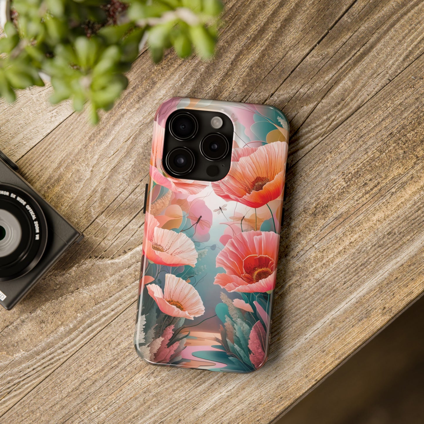 Whimsical Wings and Petal Whispers - Tough Phone Cases