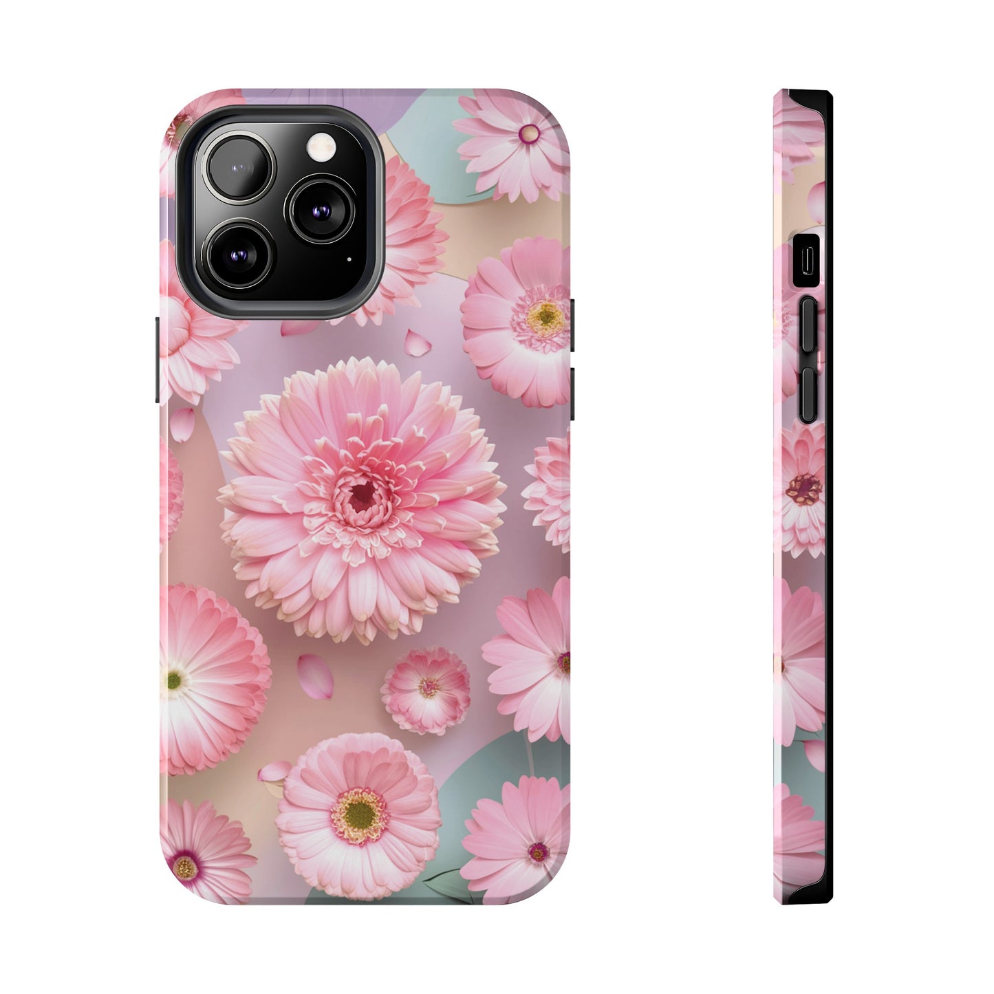 Pink Floral Bliss - Tough Phone Cases