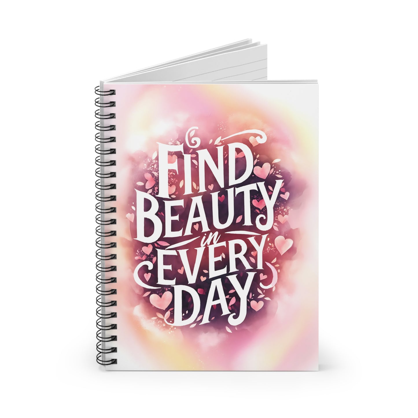 Find Beauty in Everyday Spiral Notebook - Ruled Line