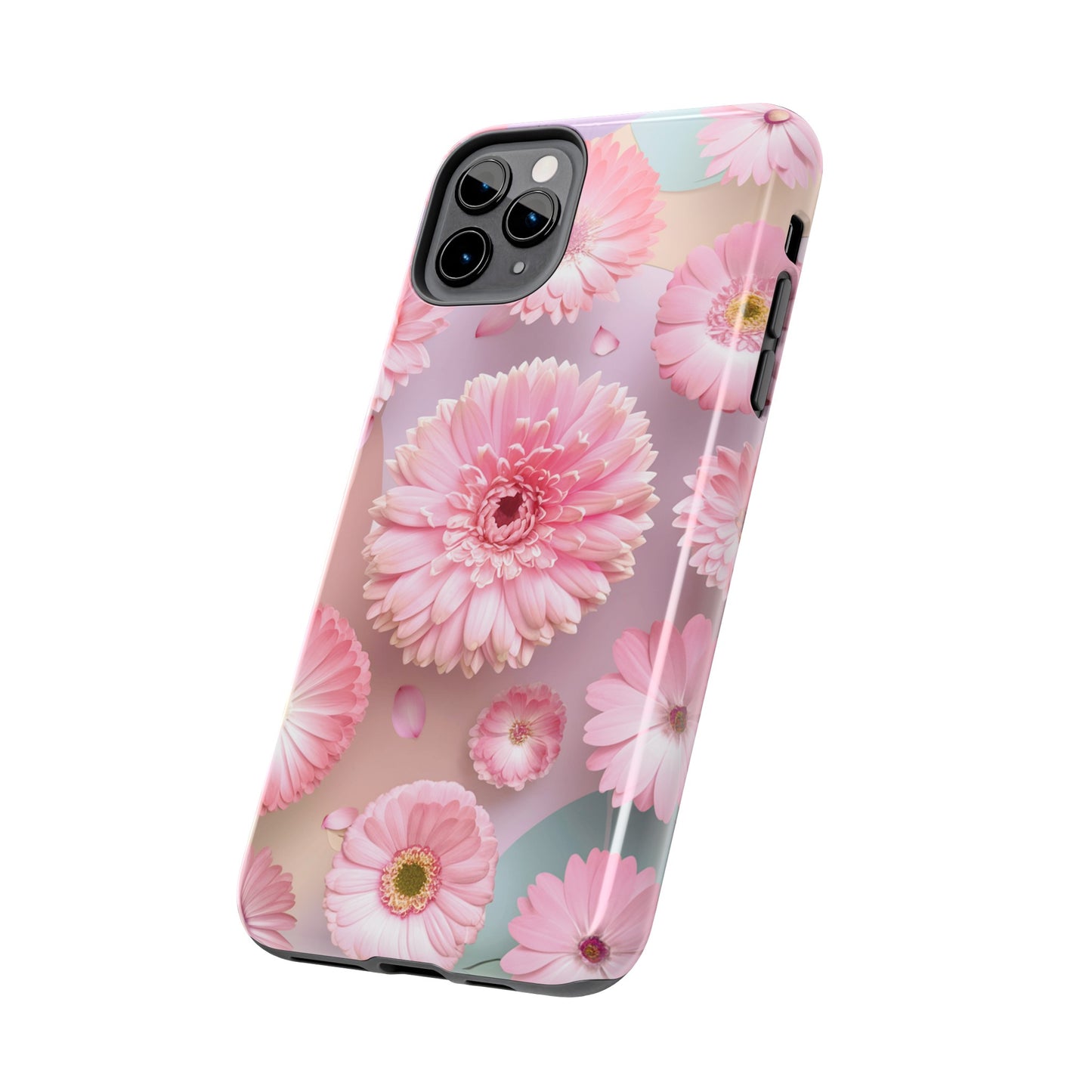 Pink Floral Bliss - Tough Phone Cases