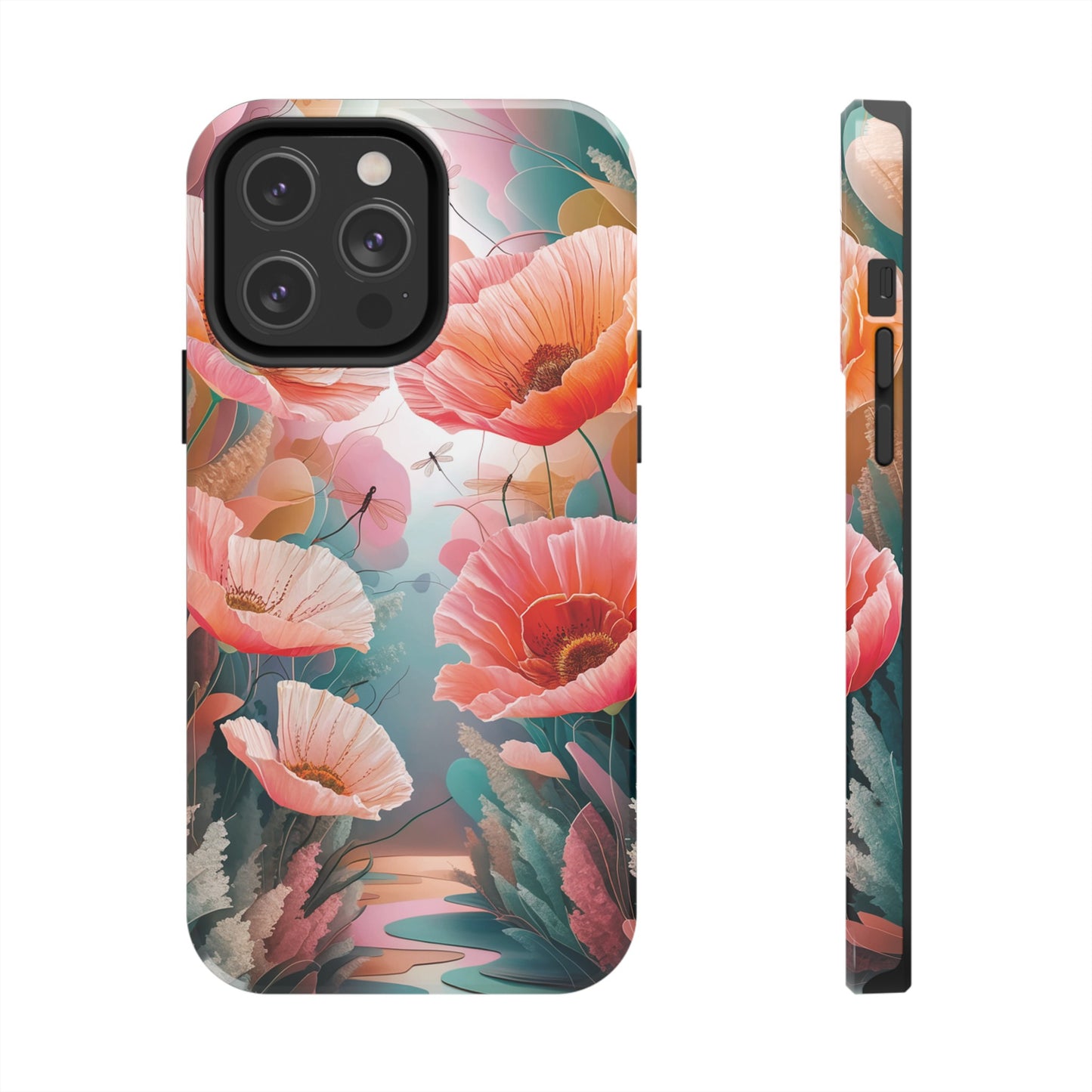 Whimsical Wings and Petal Whispers - Tough Phone Cases