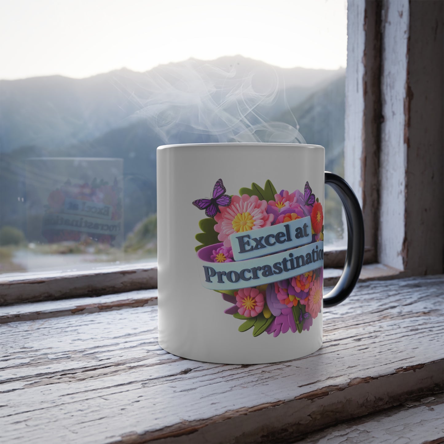 Excel at Procrastination - Color Morphing Mug, 11oz