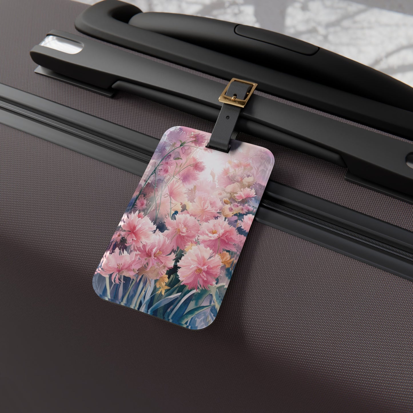A Garden of Pink - Luggage Tag