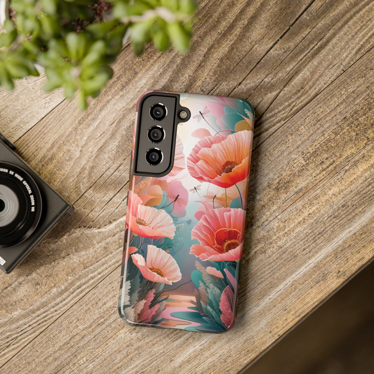 Whimsical Wings and Petal Whispers - Tough Phone Cases