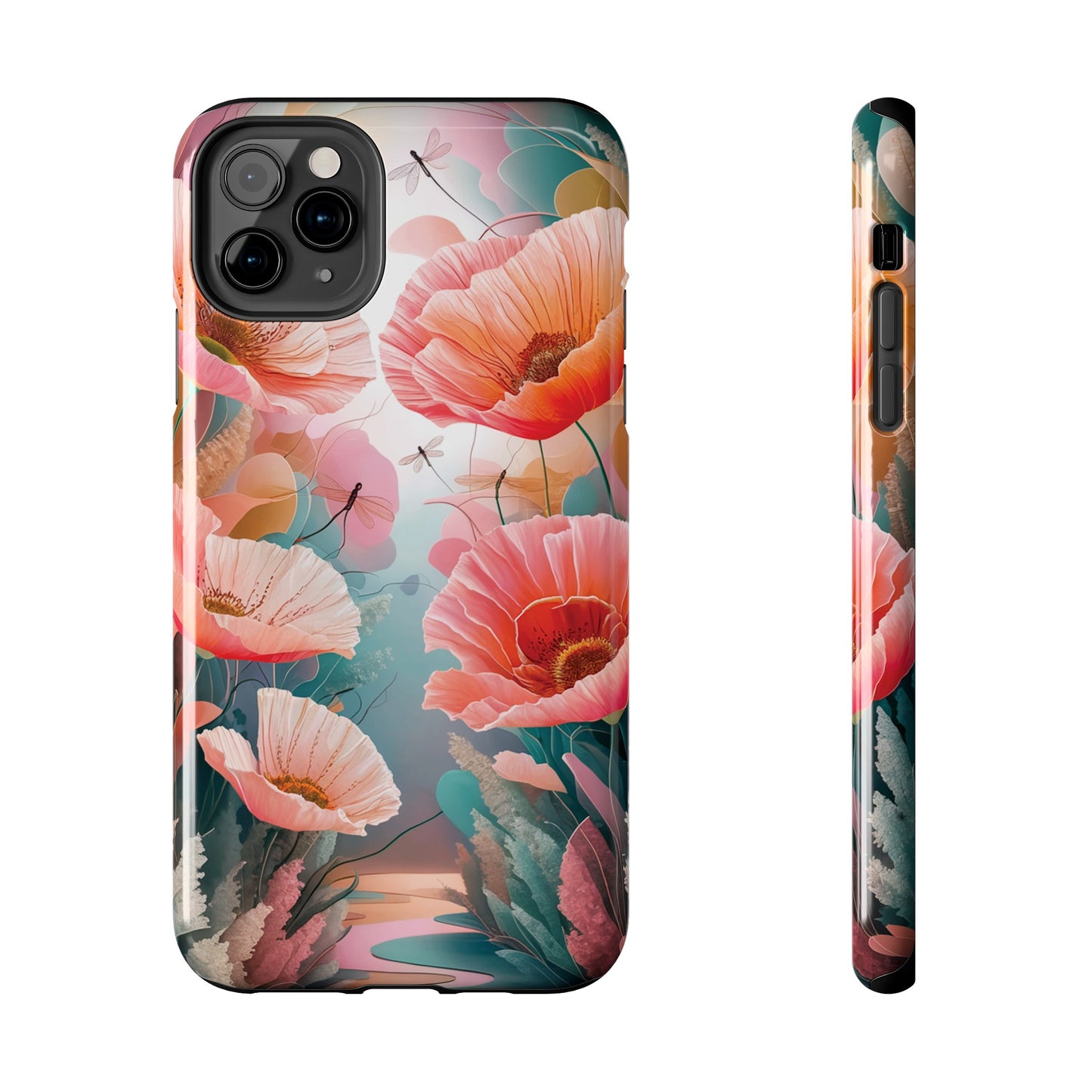 Whimsical Wings and Petal Whispers - Tough Phone Cases