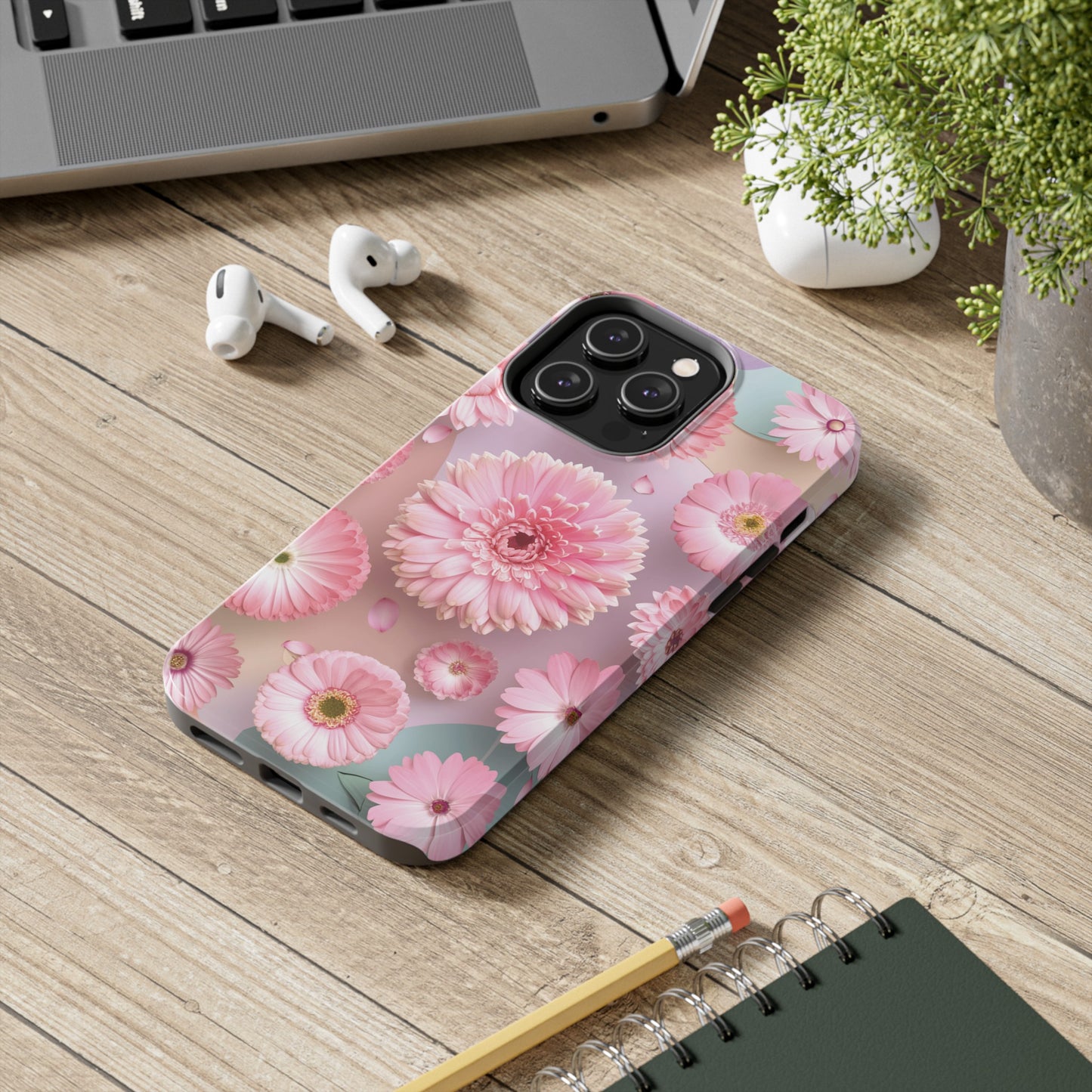 Pink Floral Bliss - Tough Phone Cases