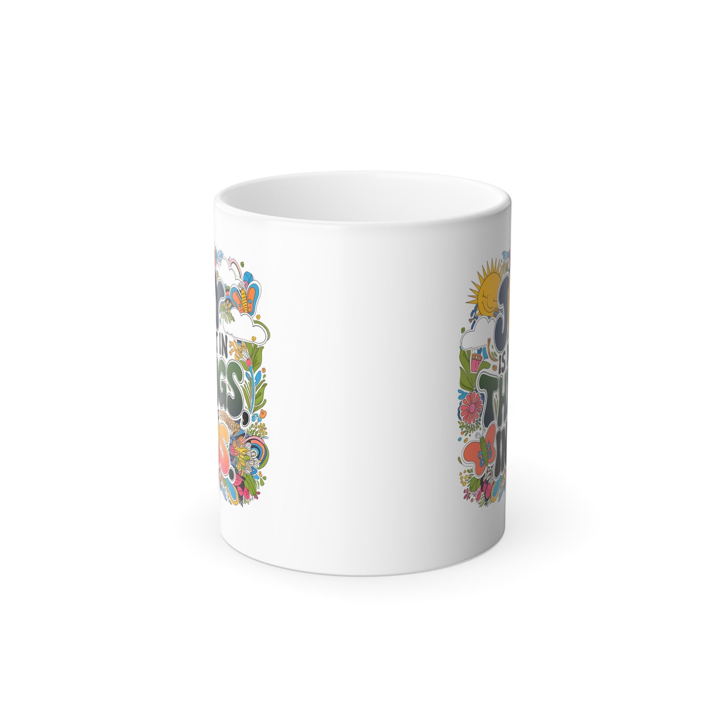 Joy is Not In Things, it is In Us - Color Morphing Mug, 11oz