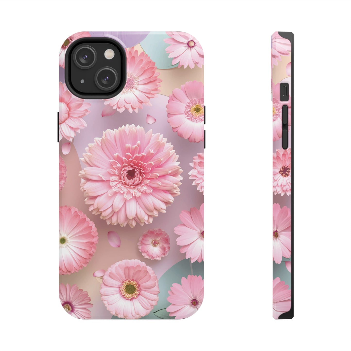 Pink Floral Bliss - Tough Phone Cases