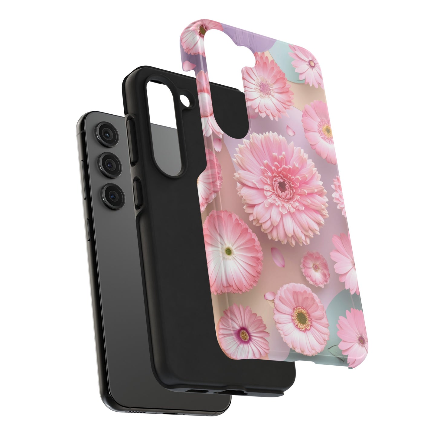 Pink Floral Bliss - Tough Phone Cases