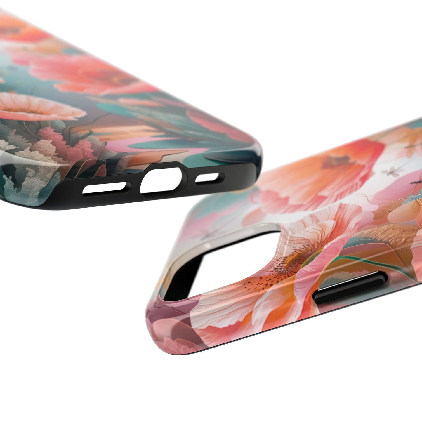 Whimsical Wings and Petal Whispers - Tough Phone Cases