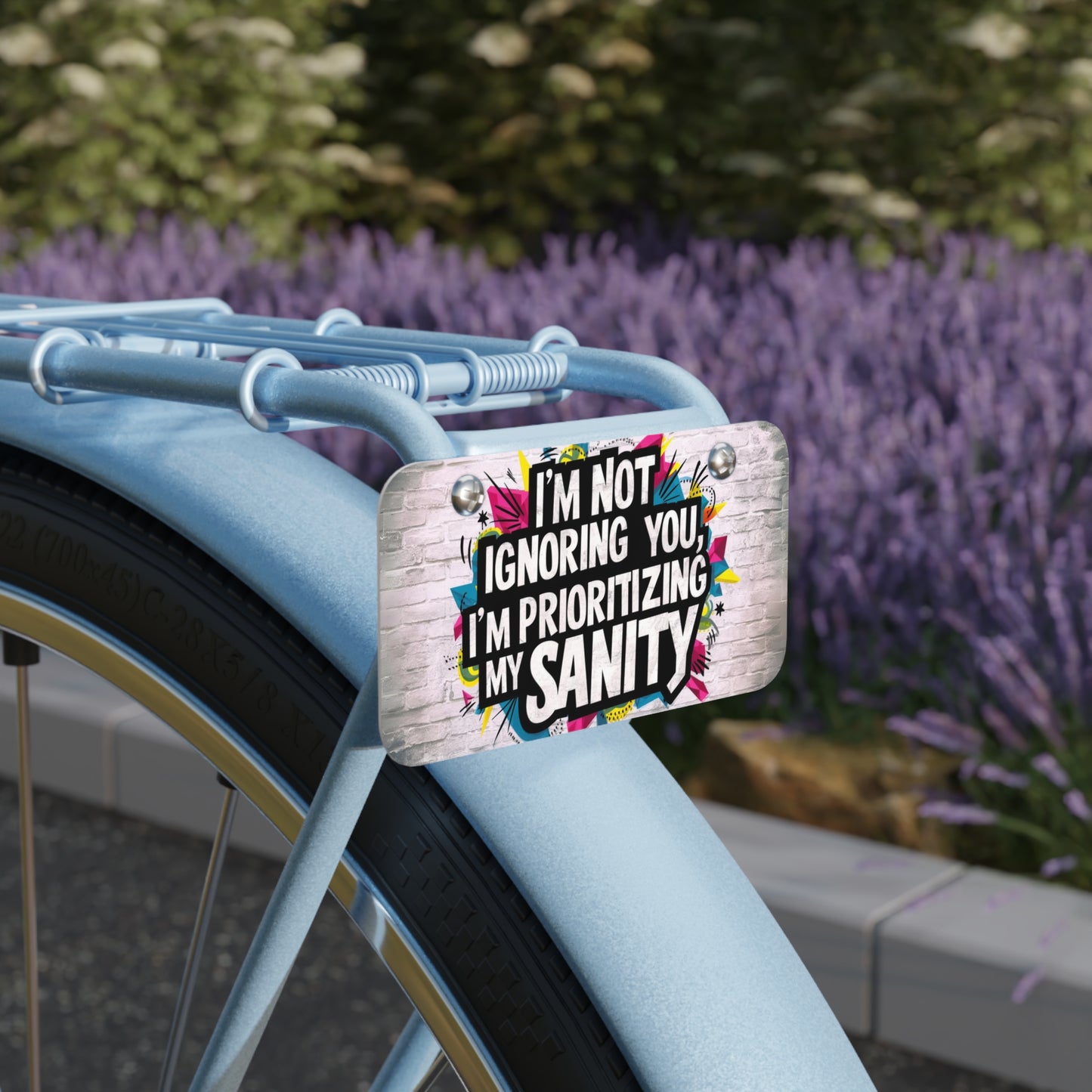 "I'm Not Ignoring You I'm Prioritizing My Sanity" - Mini License Plate