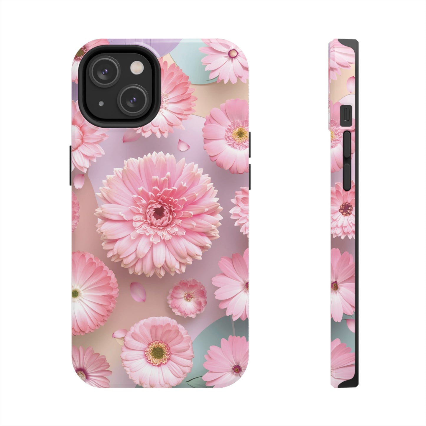 Pink Floral Bliss - Tough Phone Cases