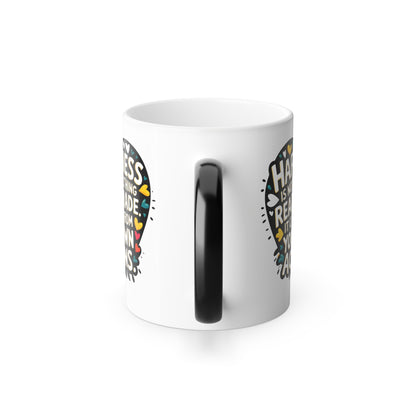 Happiness is Not Something Ready-Made. It Comes from Your Own Actions - Color Morphing Mug, 11oz