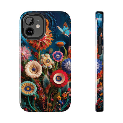 Floral Bloom: Art and Sewing Materials - Tough Phone Cases