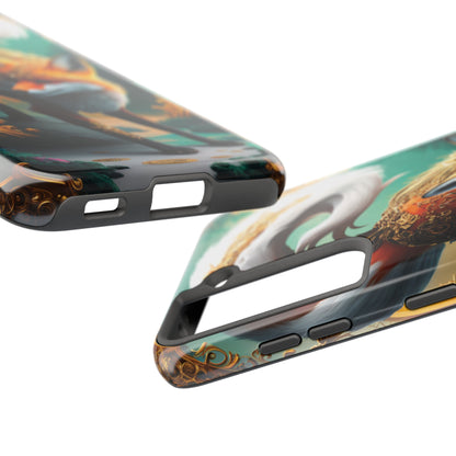 Art Nouveau Reverie: Leaping Red Fox - Tough Phone Cases