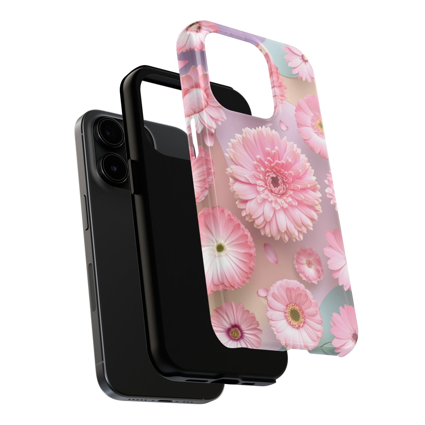 Pink Floral Bliss - Tough Phone Cases