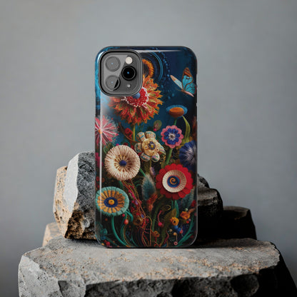 Floral Bloom: Art and Sewing Materials - Tough Phone Cases