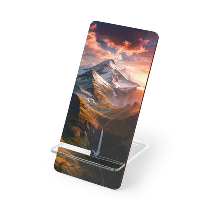 Twilight Falls Over Peaks - Display Stand for Smartphones